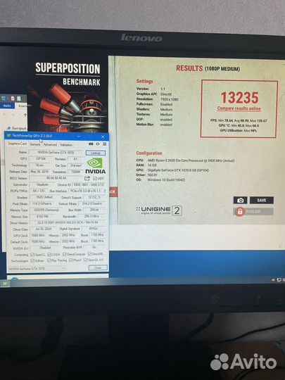 Ryzen 5 2600 c gtx 1070 и 16gb+ssd 128gb