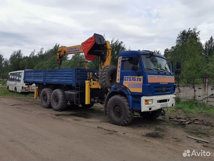 Аренда и услуги манипулятора-вездехода, стрела 7 т, борт 10 т, 6 м