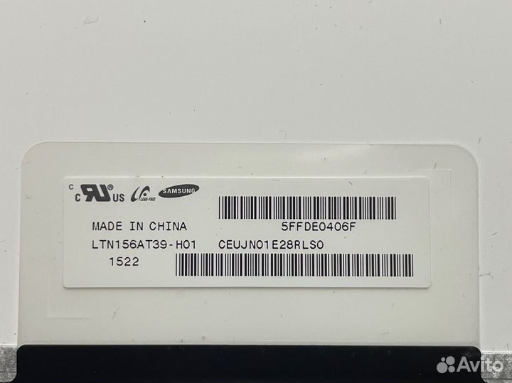 Матрица 15.6 slim 30pin LTN156AT39-H01