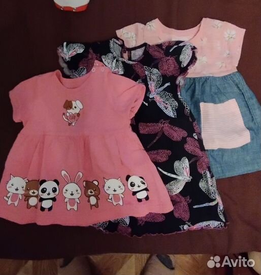 Одежда для девочки 68-74 пакетом