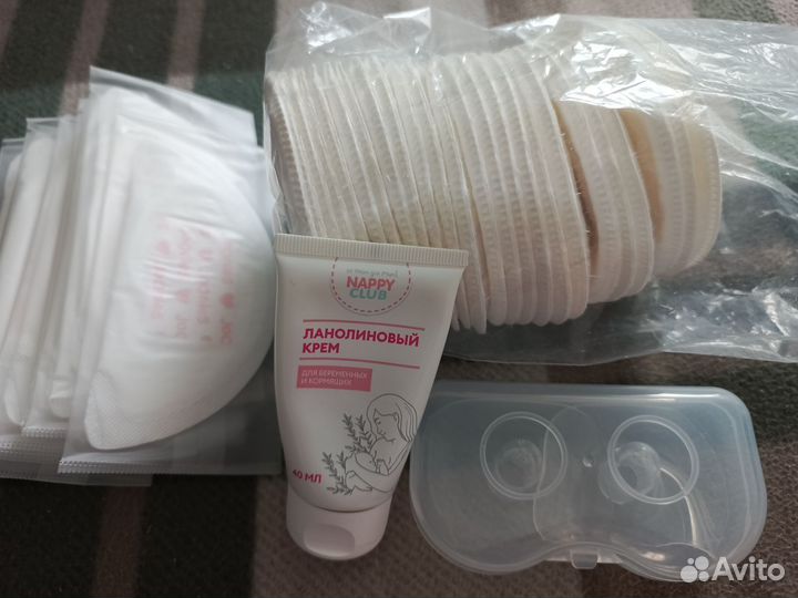 Вкладыши для груди, ланолиновый крем для сосков