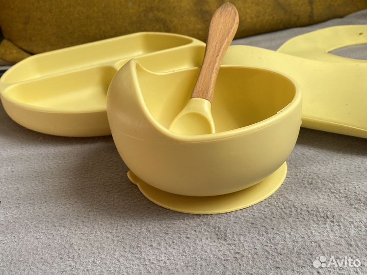 Силиконовая детская посуда