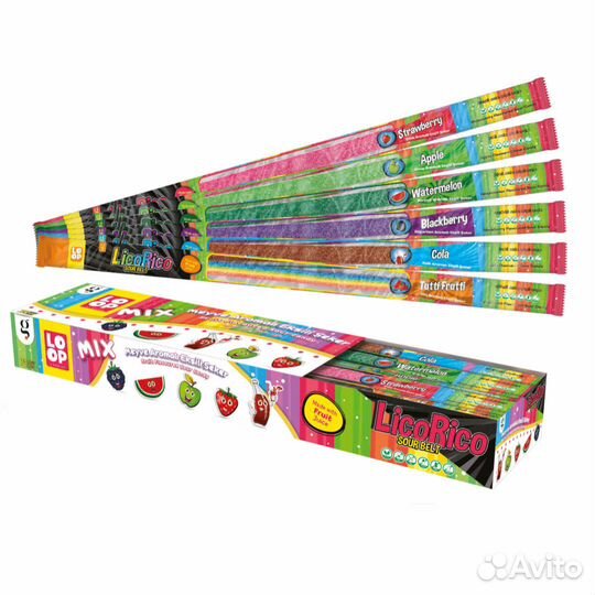 Жевательный мармелад - фигурки, ремешки, трубочки