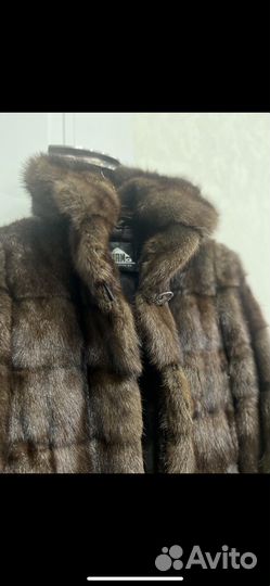 Шуба норковая с капюшоном 44 46