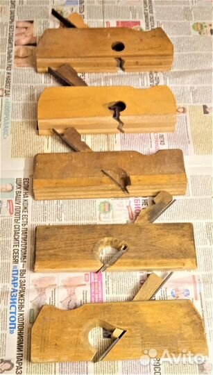 Плотницкий инструмент - рубанки, отборники и др