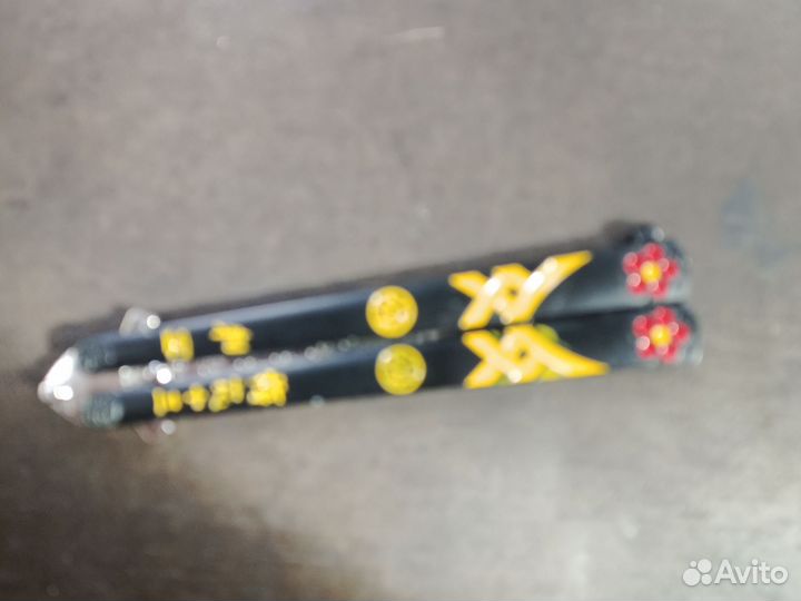 Тренеровочный нож бабочка 9.8см лезвия общая 22см