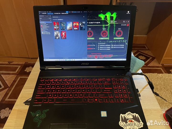 Игровой ноутбук msi gl 63