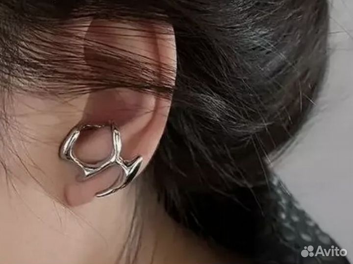 Серьги каффы новые