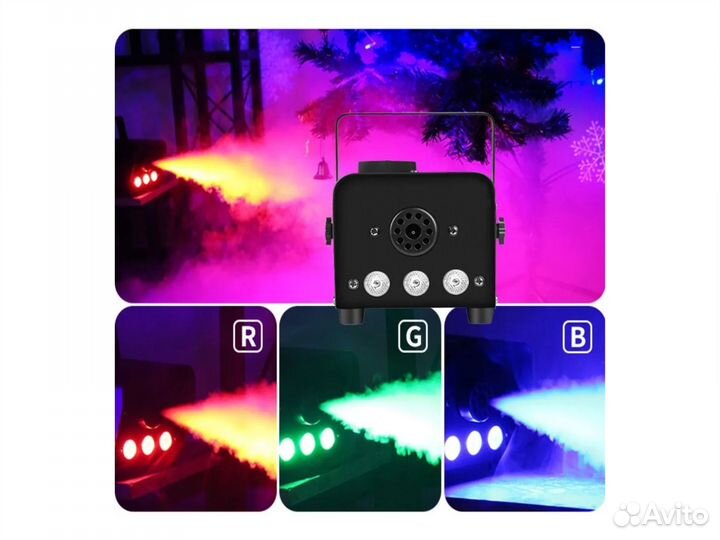 Дым Машина Генератор Дыма RGB LED-500 500W