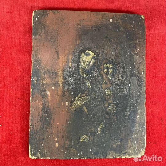 Икона божья матерь старинная доска дерево