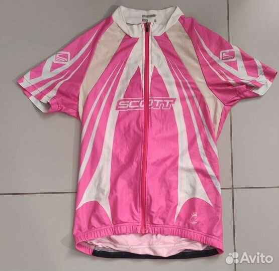 Велоджерси S розовые (велофутболка, велоодежда)