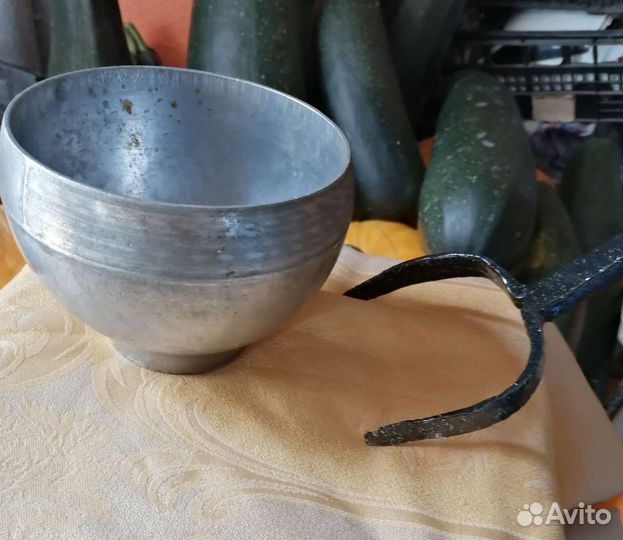 Ухват для чугунка +чугунок (0,5 литра)