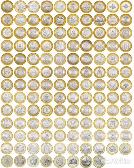 Монеты номинал 10,5,2,1