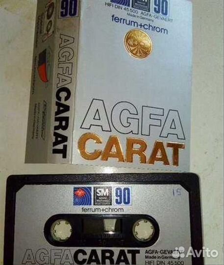 Аудиокассеты agfa carat 5шт