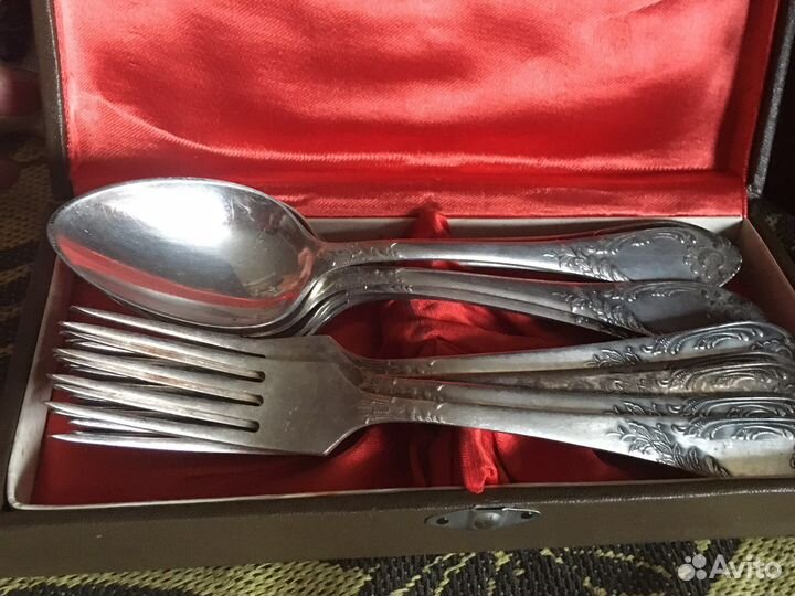 Столовые приборы мельхиор времен СССР