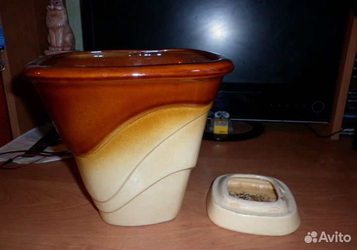 Кашпо керамическое