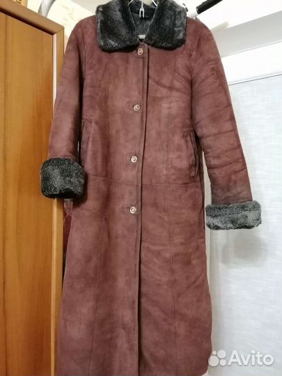 Женская дублёнка с капюшоном, тёплая и уютная