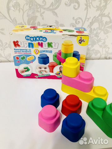 Конструктор/мягкие кирпичики/кубики