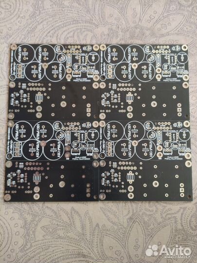 Печатная плата усилителя звука на LM3886+LM318