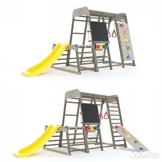 Шведская стенка со скалодромом сн-07-s