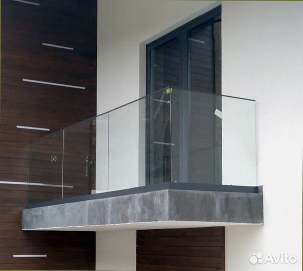 Ограждения для балконов (из стекла)