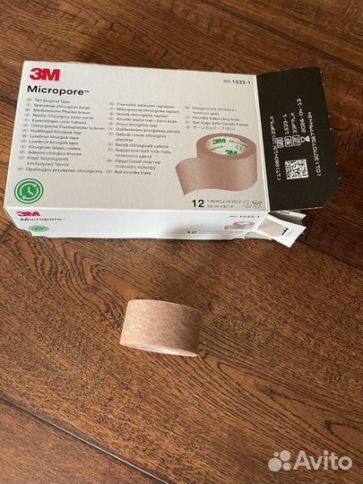 Пластырь для швов заживляющий Micropore США новый