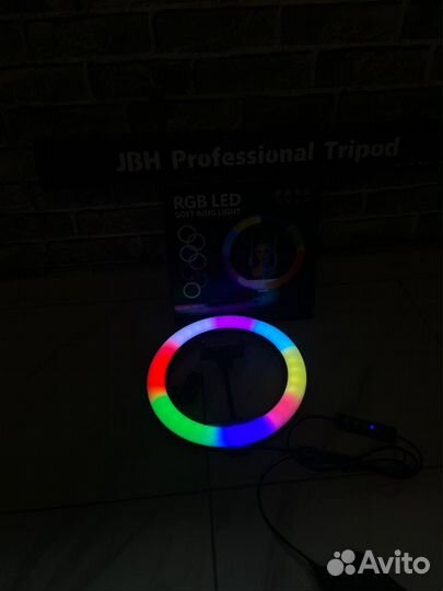 Кольцевая лампа 26 см RGB