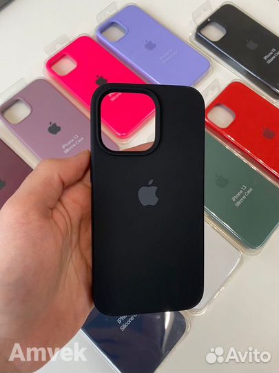 Чехол на iPhone 13 Pro (Закрытый низ) Чёрный