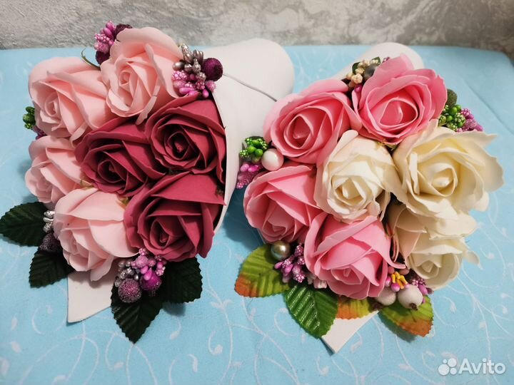 Букет из мыльных цветов