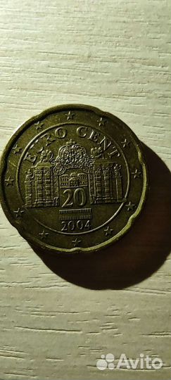 Монета Австрия 20 евроцентов 2004