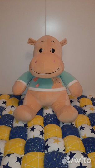 Бегемот, большая мягкая игрушка