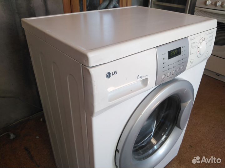 Отличная рабочая лдж lg 5кг узкая 45см