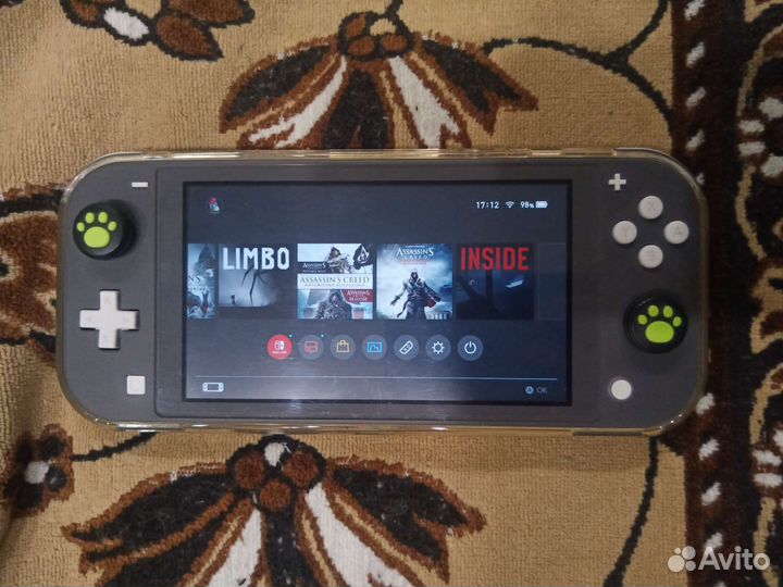 Nintendo switch lite, 128gb, + 12 игр