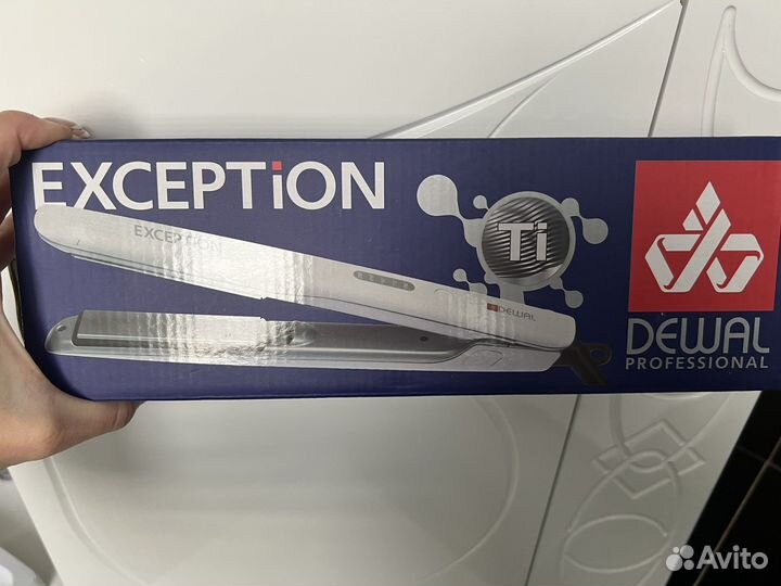 Щипцы-выпрямители Dewal Exception 03-405, белый