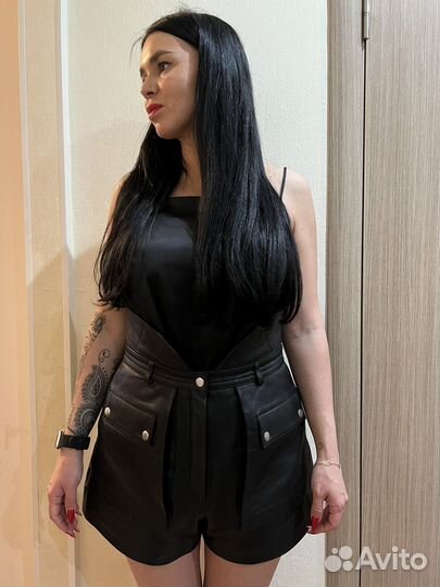 Кожаные шорты Philosophy di Lorenzo