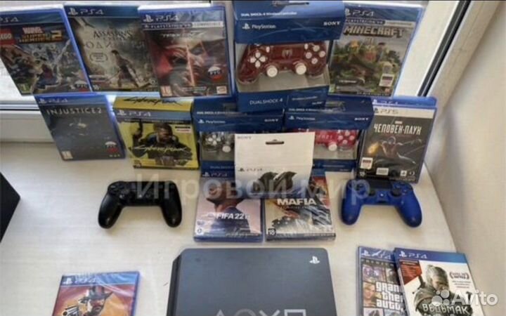 PS4 Playstation 4 sony PS4 PRO + игры fifa23 RDR2