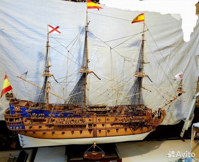 Сборная модель корабля из дерева San Felipe