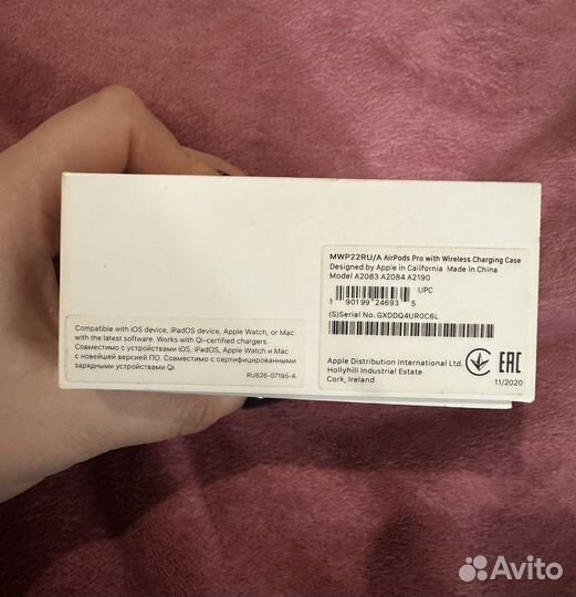 Наушники airpods Pro оригинал