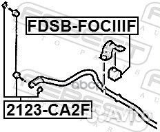 Fdsb-fociiif Втулка стабилизатора ford focus 11