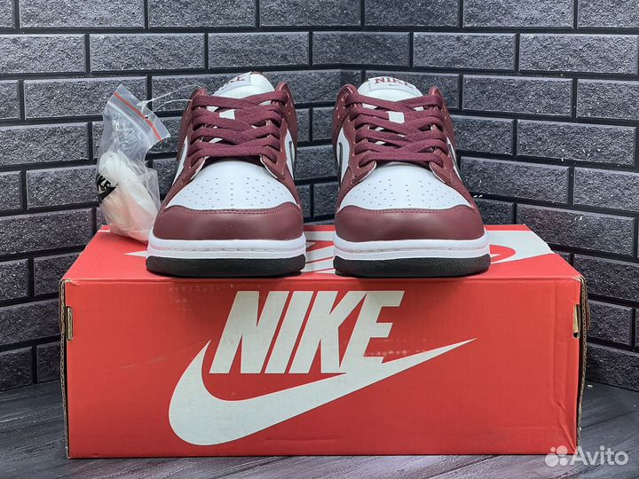 Кроссовки Nike Dunk Low Dark Team Red Black