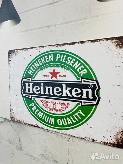 Декор на стену табличка Heineken Beer