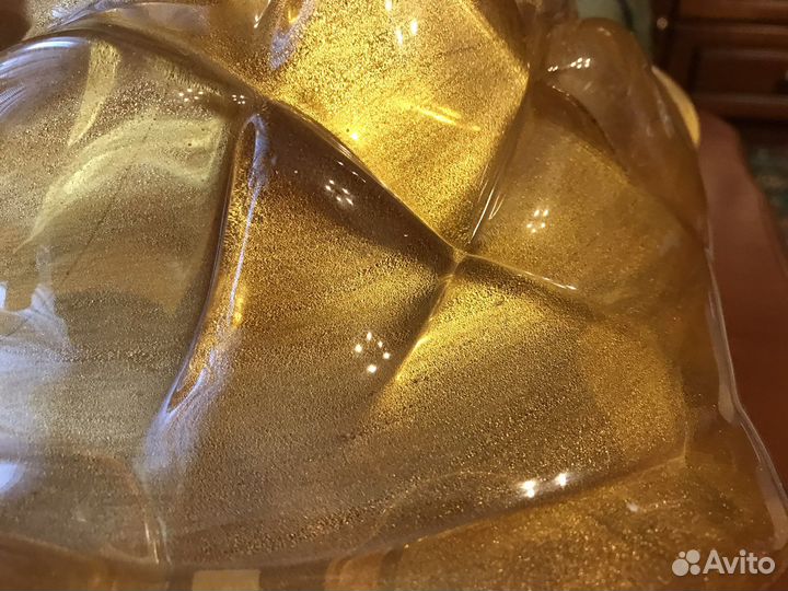 Скульптура Черепаха 42 см золото 24К Мурано Италия