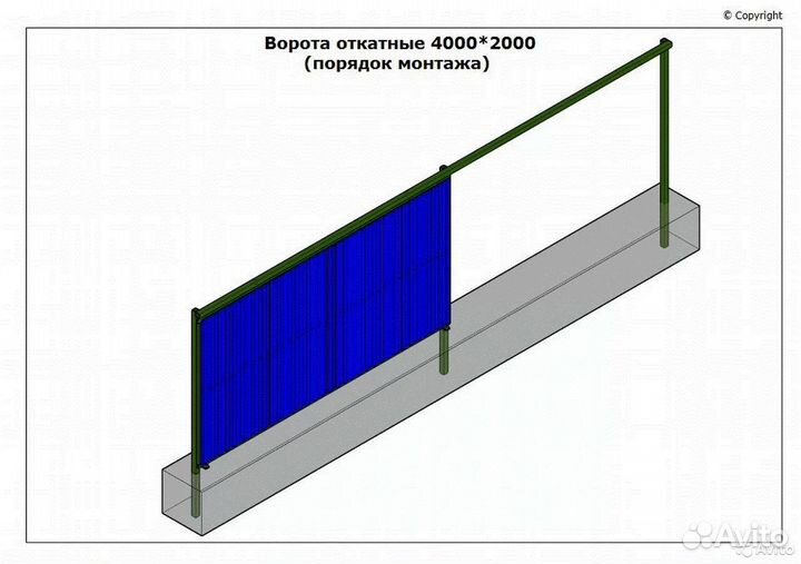 Ворота откатные, гаражные, распашные от