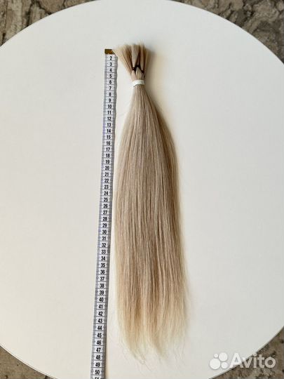 Волосы для наращивания блонд Премиум