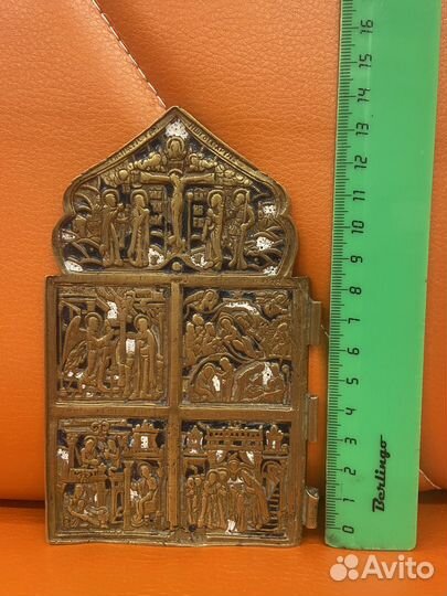 Бронзовый складень