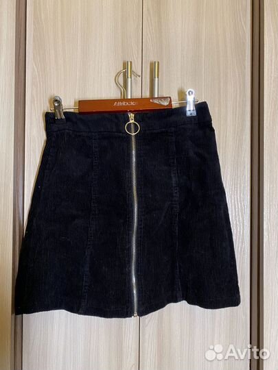 Юбка велюровая