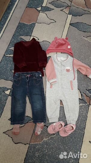 Пакет одежды для девочки 74-80