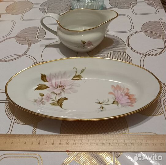 Набор столовой посуды фарфор СССР, сахарница