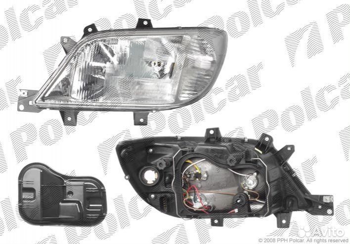 Фара левая Mercedes Sprinter 901-905 рестайлинг