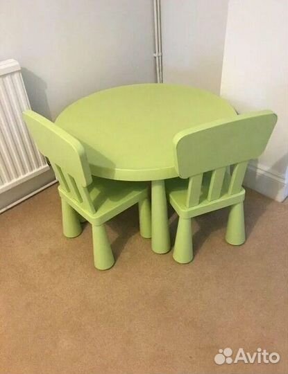 Детский стол и 2 стула IKEA